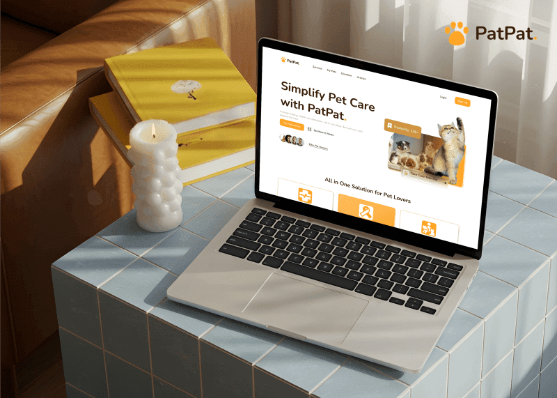 Pat Pat - Pet Care Landing Page